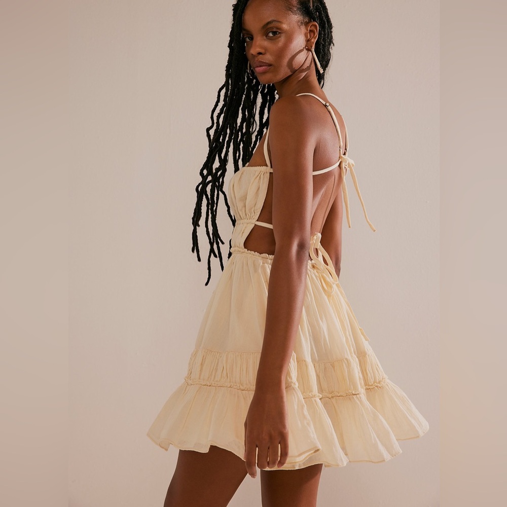 Free People Taking Sides Mini Dress